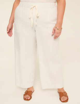 Softest Linen-Blend Wide Leg Pant