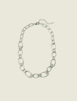 Pop Tab Pave Multi-Row Necklace