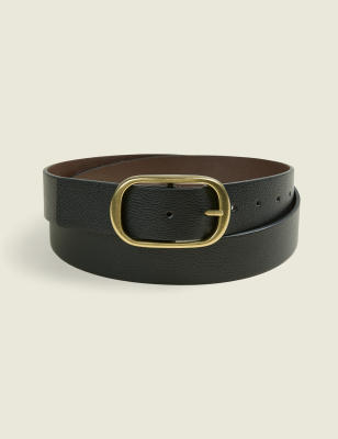 Reversible Rounded Buckle Belt