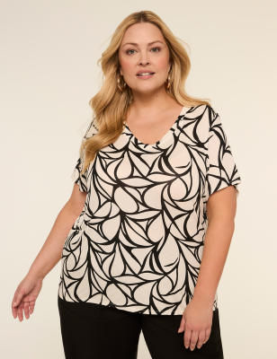 Short-Sleeve Scoop-Neck Tee