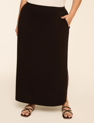 Knit Pull-On Maxi Skirt