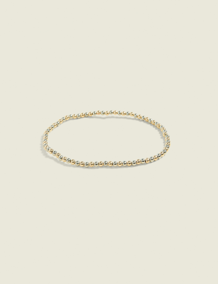 Mixed Metal Stretch Bracelet
