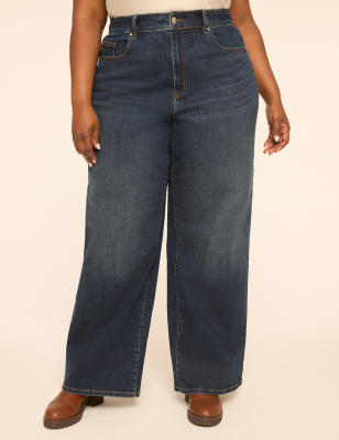 No-Gap Curvy Fit High-Rise Wide Leg Jean