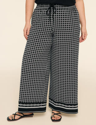 Matte Jersey Pull-On Wide Leg Pant