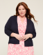 3/4-Sleeve Open-Front Shrug - thumbnail 7