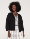 3/4-Sleeve Open-Front Shrug - thumbnail 1