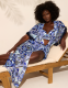 Chiffon Tassel-Trim Duster Cover-Up - thumbnail 5