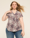 Cap-Sleeve Pleat-Front Top - thumbnail 10