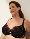 Rhinestone-Detail Lightly Lined Balconette Bra - thumbnail 1