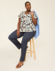 Cap-Sleeve Pleat-Front Top - thumbnail 3