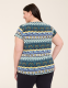 Cap-Sleeve Pleat-Front Top - thumbnail 5