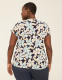 Cap-Sleeve Pleat-Front Top - thumbnail 2