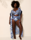 Chiffon Tassel-Trim Duster Cover-Up - thumbnail 7