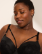 Faux-Leather Lightly Lined Balconette Merry Widow - thumbnail 2