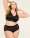 Unlined Full Coverage No-Wire Bra With Lace - thumbnail 4
