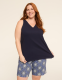 Comfy Cotton V-Neck Tank & Bermuda Short PJ Set - thumbnail 4