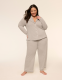 Comfy Cotton Notch-Neck Top & Pant PJ Set - thumbnail 9