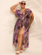 Chiffon Tassel-Trim Duster Cover-Up - thumbnail 9