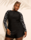 Quarter Zip Long-Sleeve Swim Rash Guard - thumbnail 1