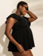 No-Wire Flutter Sleeve Tankini Top - thumbnail 9