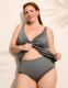 Underwire Shimmer Wrap-Front Tankini Top - thumbnail 9