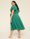 Lena V-Neck Level-Hem Midi Dress - thumbnail 8