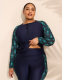 Quarter Zip Long-Sleeve Swim Rash Guard - thumbnail 10