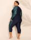 Quarter Zip Long-Sleeve Swim Rash Guard - thumbnail 7
