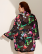 Lace-Trim Chiffon Robe - thumbnail 2