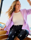 Linen 3/4-Sleeve Jacket - thumbnail 8