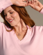 Pearlized V-Neck Collar Sweater - thumbnail 6