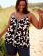 V-Neck Woven Tank - thumbnail 4