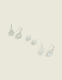 Silvertone Multi-Shape Earring Pack - thumbnail 1