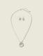 Silver Interlock Pendant Necklace & - thumbnail 1