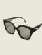 Black Goldtone-Detail Cateye Sunglasses - thumbnail 1