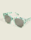 Green Marble Print Sunglasses - thumbnail 1