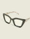 Cateye Reader with Animal Print - thumbnail 1