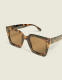 Tortoiseshell Square Sunglasses - thumbnail 1