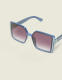 Blue Quilted Square Sunglasses - thumbnail 1