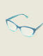 Blue Ombre Cateye Reader Glasses - thumbnail 1
