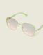 Green Metal Frame Sunglasses - thumbnail 1
