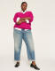 V-Neck Cable Knit Pullover Sweater - thumbnail 6