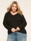 V-Neck Cable Knit Pullover Sweater - thumbnail 8