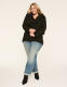 V-Neck Cable Knit Pullover Sweater - thumbnail 10