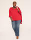 Sparkle Smocked-Shoulder Long-Sleeve Top - thumbnail 7