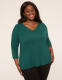Sparkle Smocked-Shoulder Long-Sleeve Top - thumbnail 9