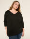 Sparkle Smocked-Shoulder Long-Sleeve Top - thumbnail 1