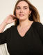 Sparkle Smocked-Shoulder Long-Sleeve Top - thumbnail 4