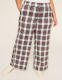Perfect Drape Lurex High-Rise Plaid Wide Leg Pant - thumbnail 1