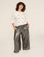 Foil Shimmer Matte Jersey Pull-On Drawstring Pant - thumbnail 3